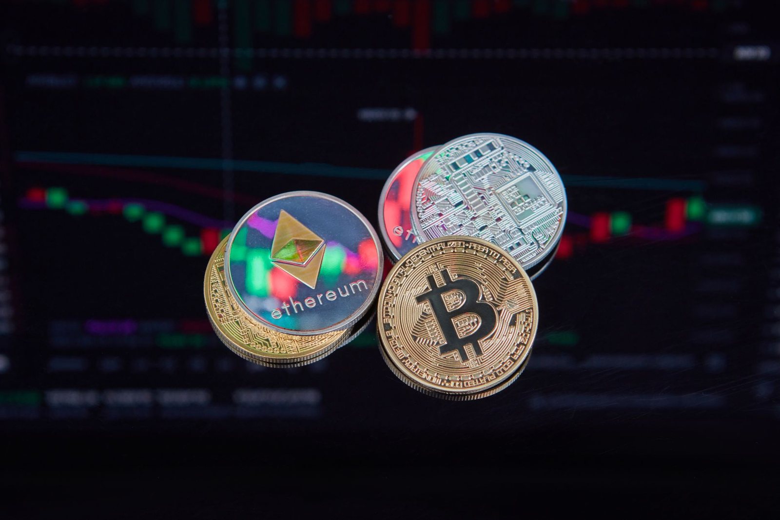 Kripto para sikkeleri ve fiyat grafiği