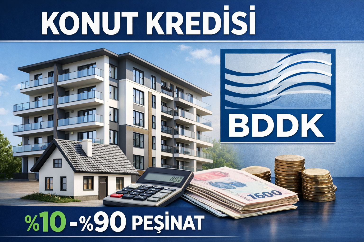 BDDK Konut Kredisi Peşinat Oranlarını Güncelledi: Birinci-İkinci El Ayrımı Kalktı