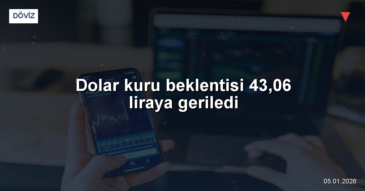 Dolar kuru beklentisi 43,06 liraya geriledi
