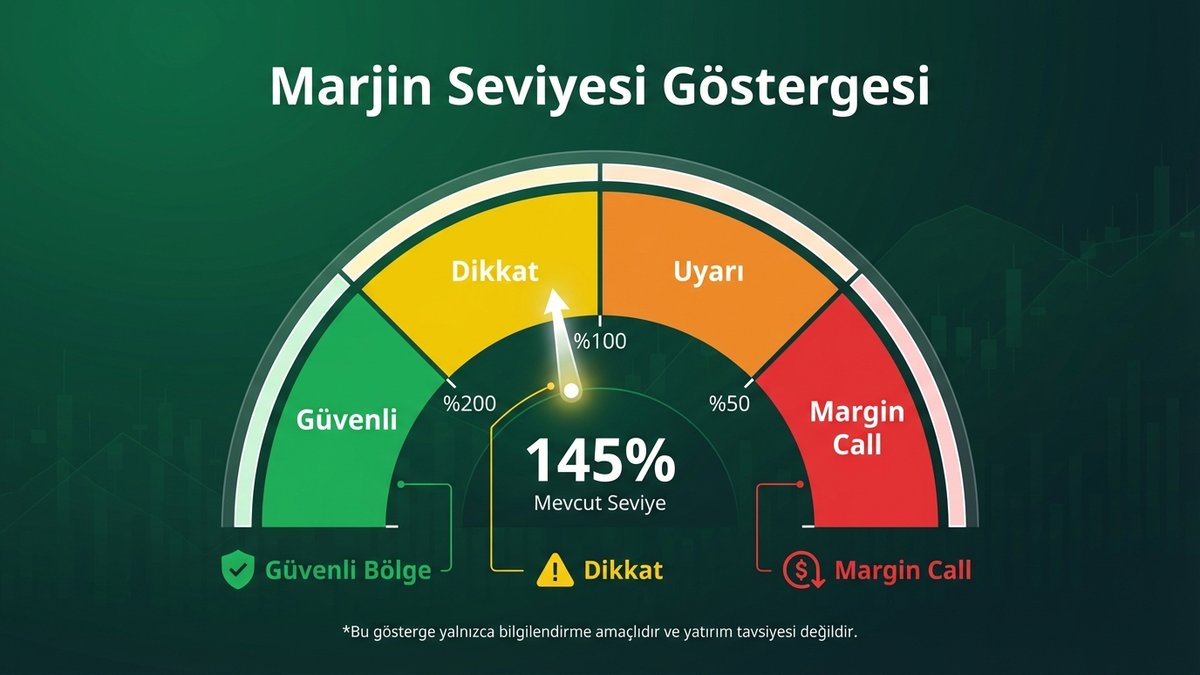 Forex marjin seviyesi göstergesi - güvenli, dikkat, margin call ve stop out bölgeleri