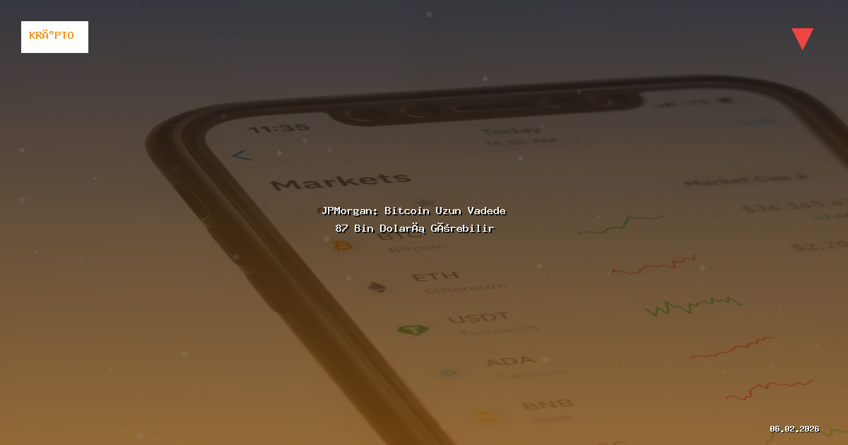 JPMorgan: Bitcoin Uzun Vadede 87 Bin Doları Görebilir