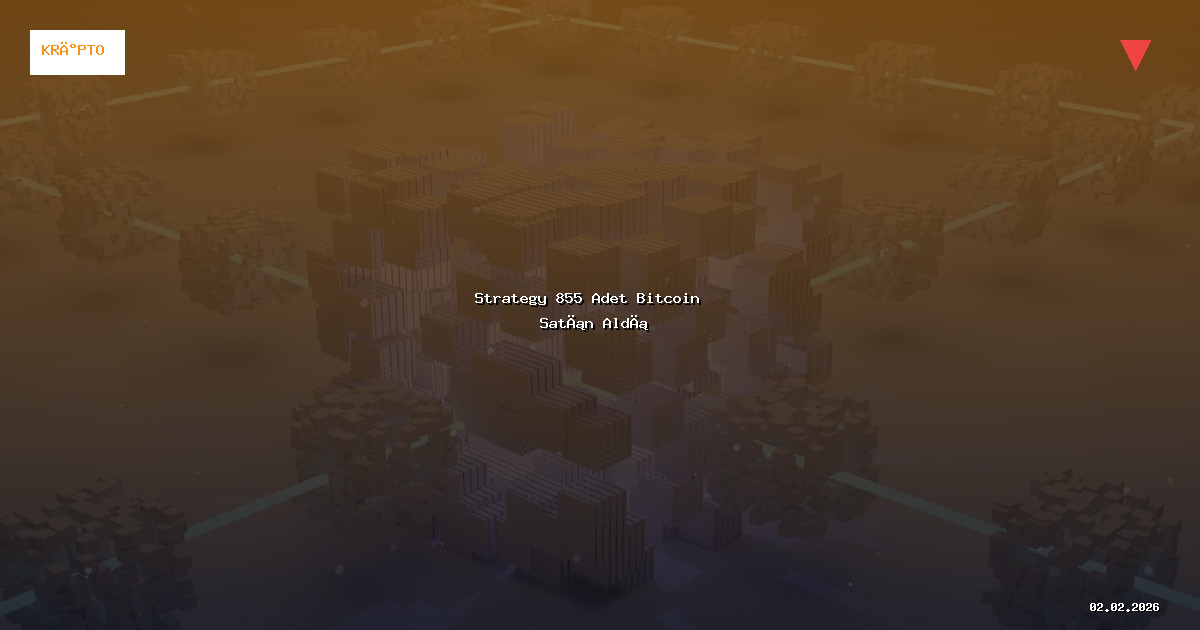 Strategy 855 Adet Bitcoin Satın Aldı